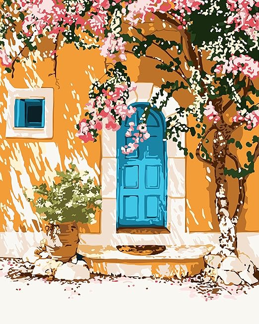 cupmod Flower Paint by Number Kits for Adults,DIY Acrylic