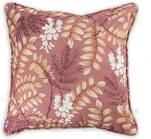 Maison d' Hermine Funda de almohada decorativa 100% algodón, 20 x 20 pulgadas, cuadradas, lavables, con cremallera invisible, para sofá, dormitorio, disponible en Yaxa Peru