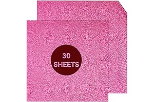 Hot Pink Glitter Cardstock