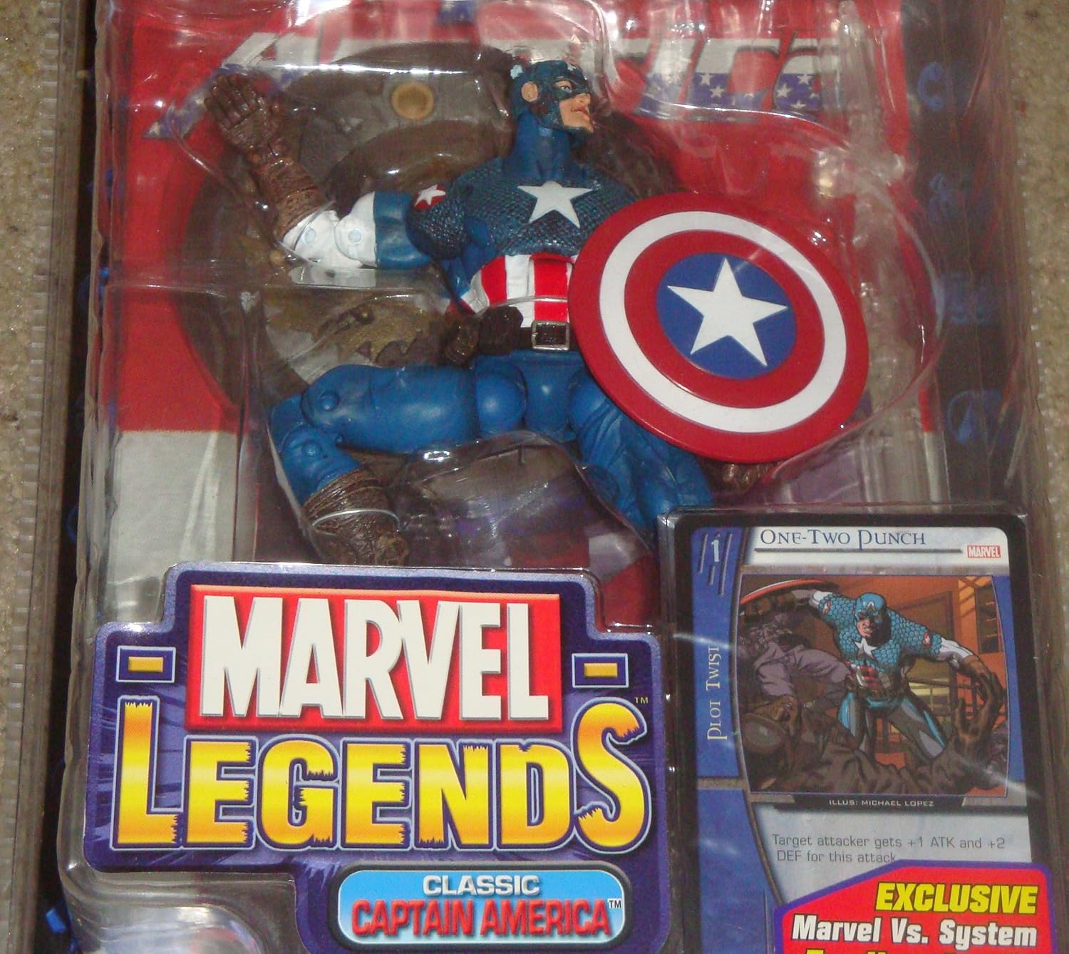 Marvel Legends Series 8 Ultimate Classic Captain America Variant Action Figure