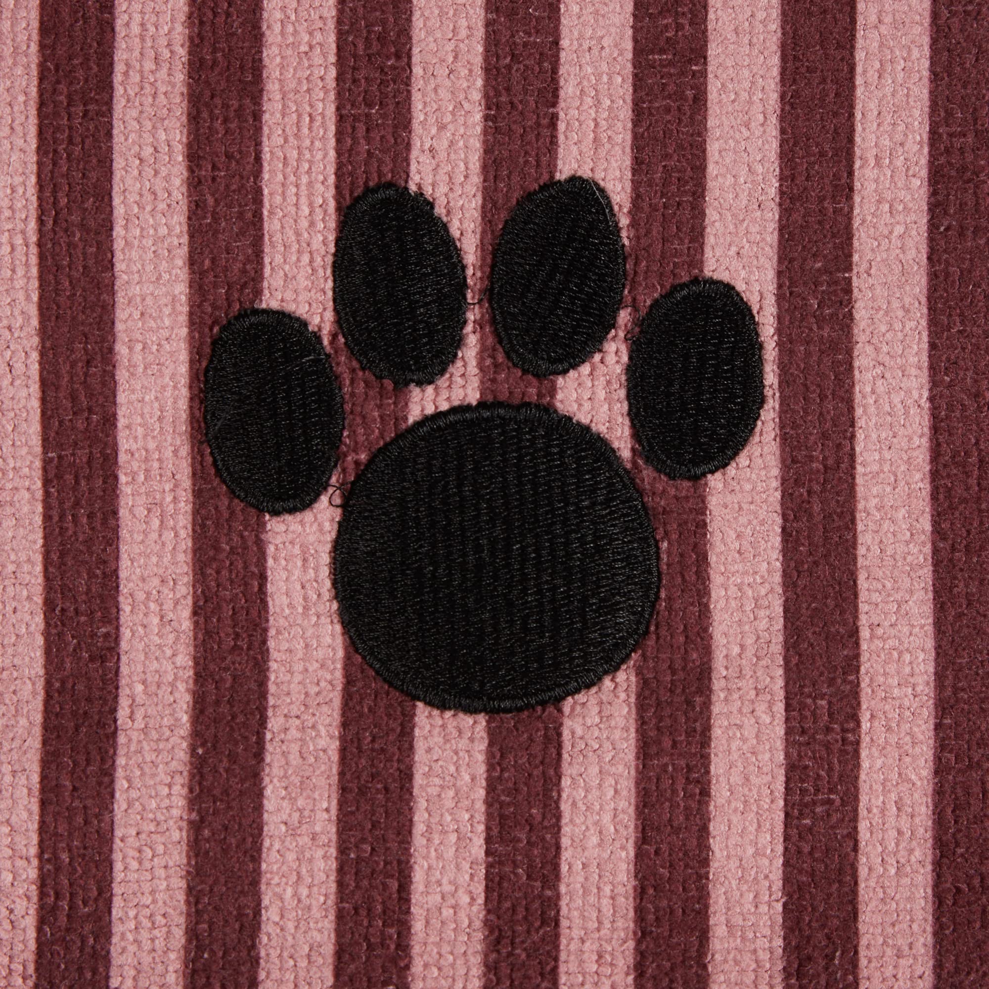 Bone Dry Pet Grooming Towel Collection Absorbent Microfiber X-Large, 41x23.5, Striped Cranberry, 41x23.5" - Image 4