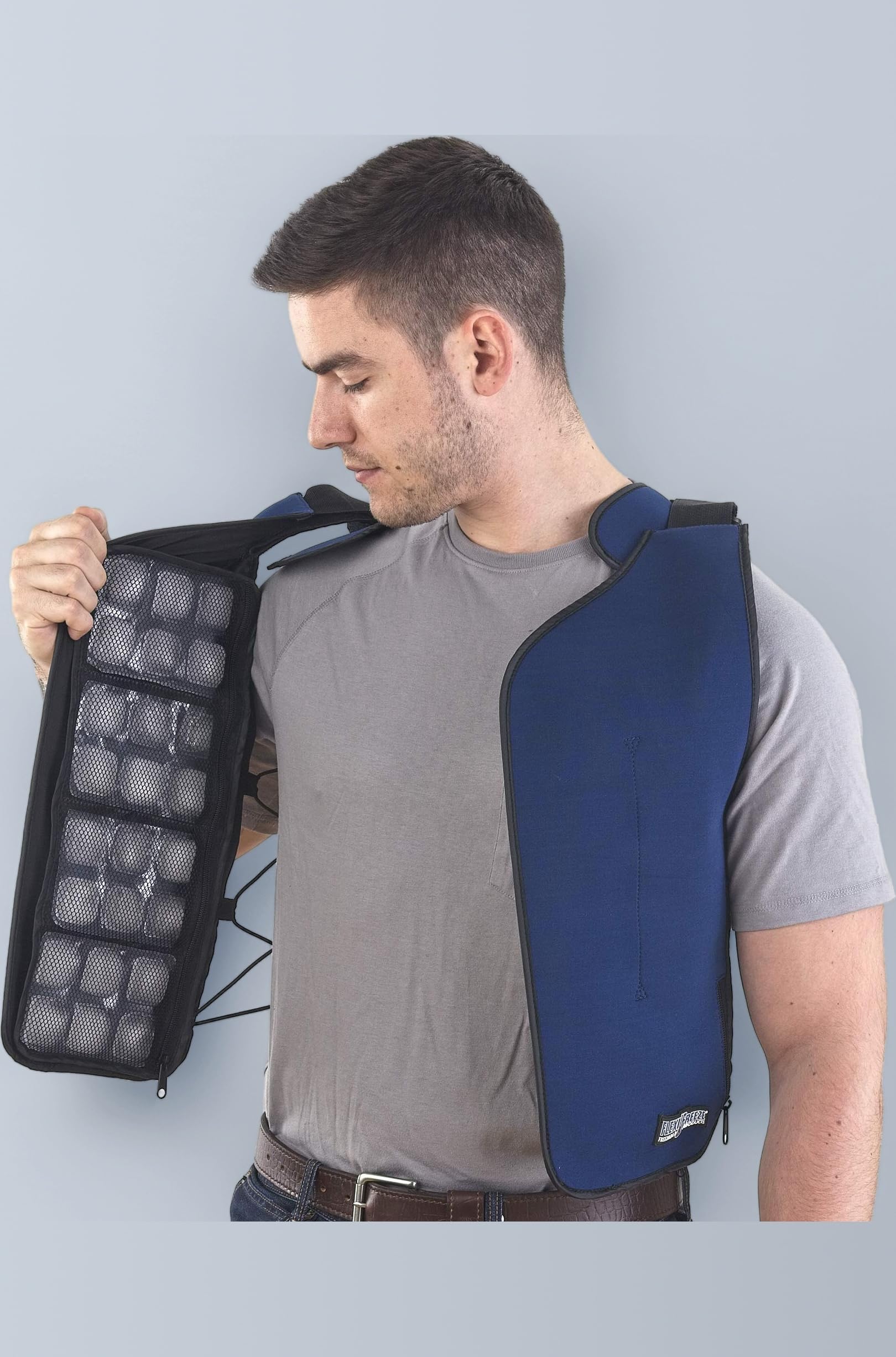 FlexiFreeze Personal Series Ice Vest (Zipper Closure)