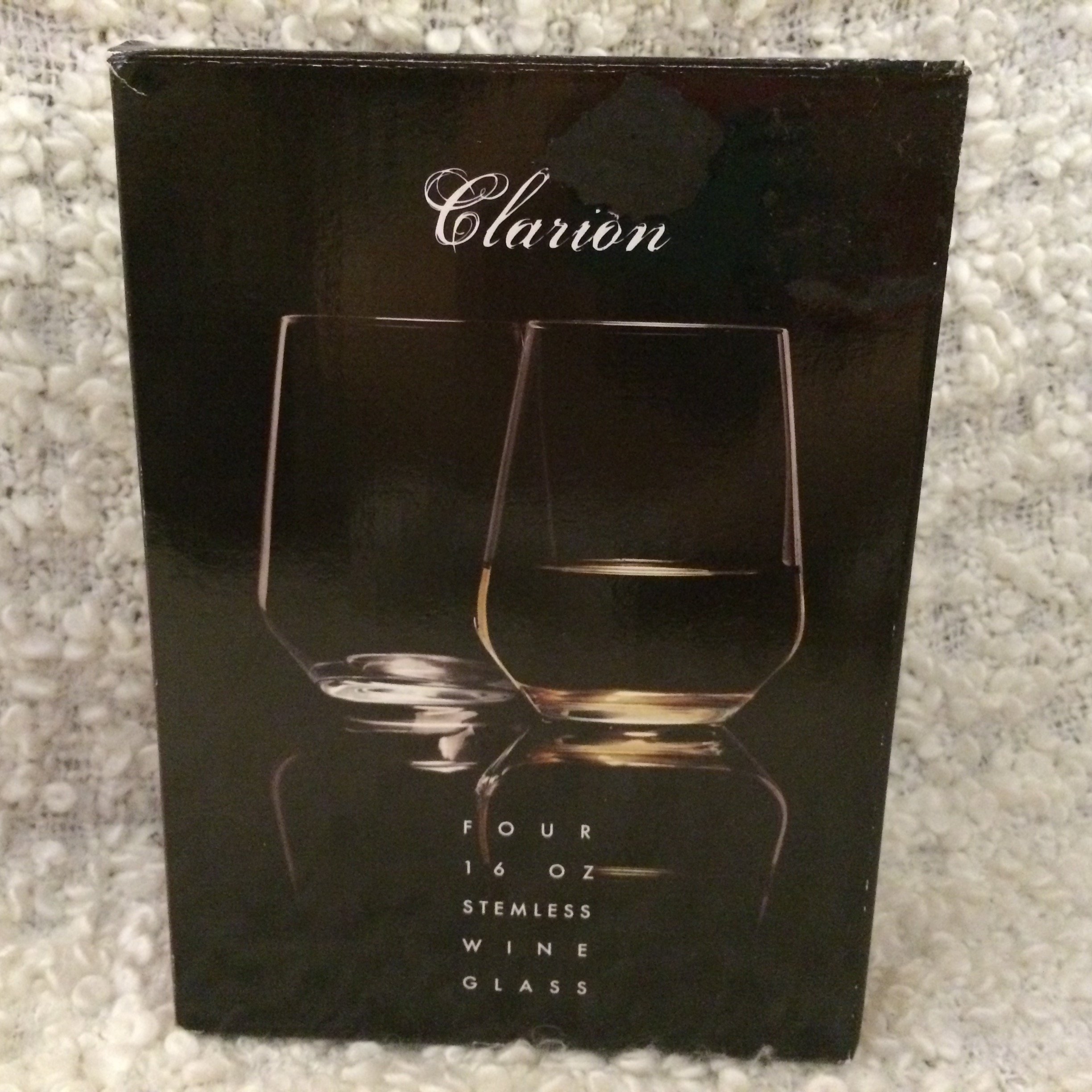 Circleware Clarion Stemless Wine Glasses