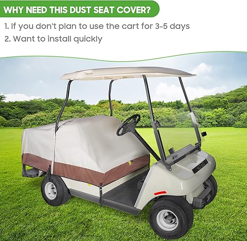 Miniatura 2 de EZGO Club Car Yamaha - Funda impermeable para asiento de carrito de golf 800D, funda de asiento resistente contra el polvo, protección contra la