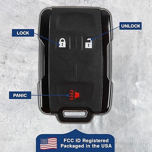 Miniatura 6 de KeylessOption Alarma remota de llave de coche sin llave para Chevy Colorado Silverado GMC Canyon Sierra M3N-32337100