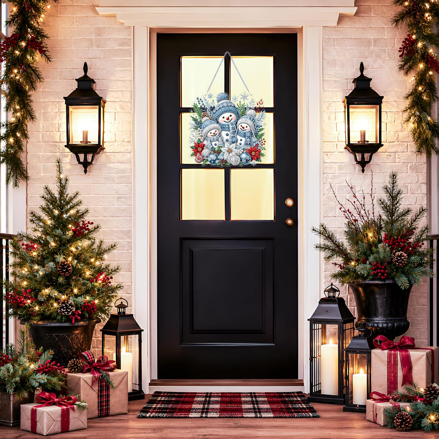 NXIKYO Snowman Family Diamond Art Hanging Kits for Adults image 5