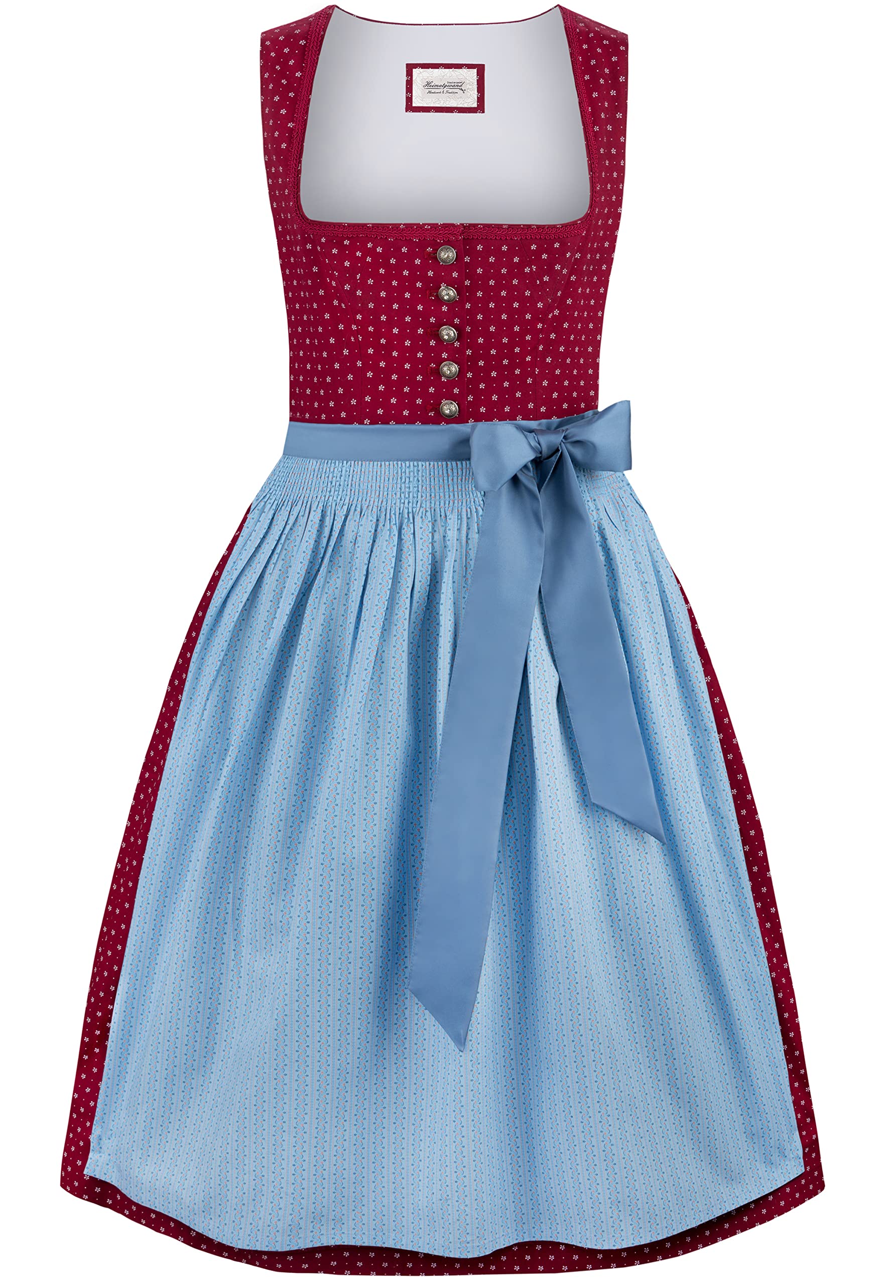 Stockerpoint Damen Julina Midi Dirndl (1er Pack) 32 Bordeaux