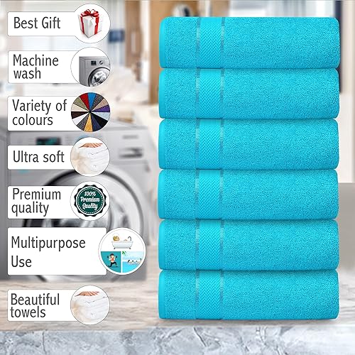 Miniatura 5 de Toallas de baño de lujo, 100% algodón, ultra suaves, de felpa, gruesas, esponjosas, absorbentes, de secado rápido, para el hogar, gimnasio, piscina,
