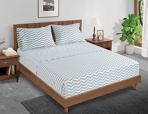 Miniatura 2 de LANE LINEN - Sábana bajera individual 100% algodón orgánico y 1 funda de almohada, tejido de percal ligero, suave, transpirable, apta para colchón