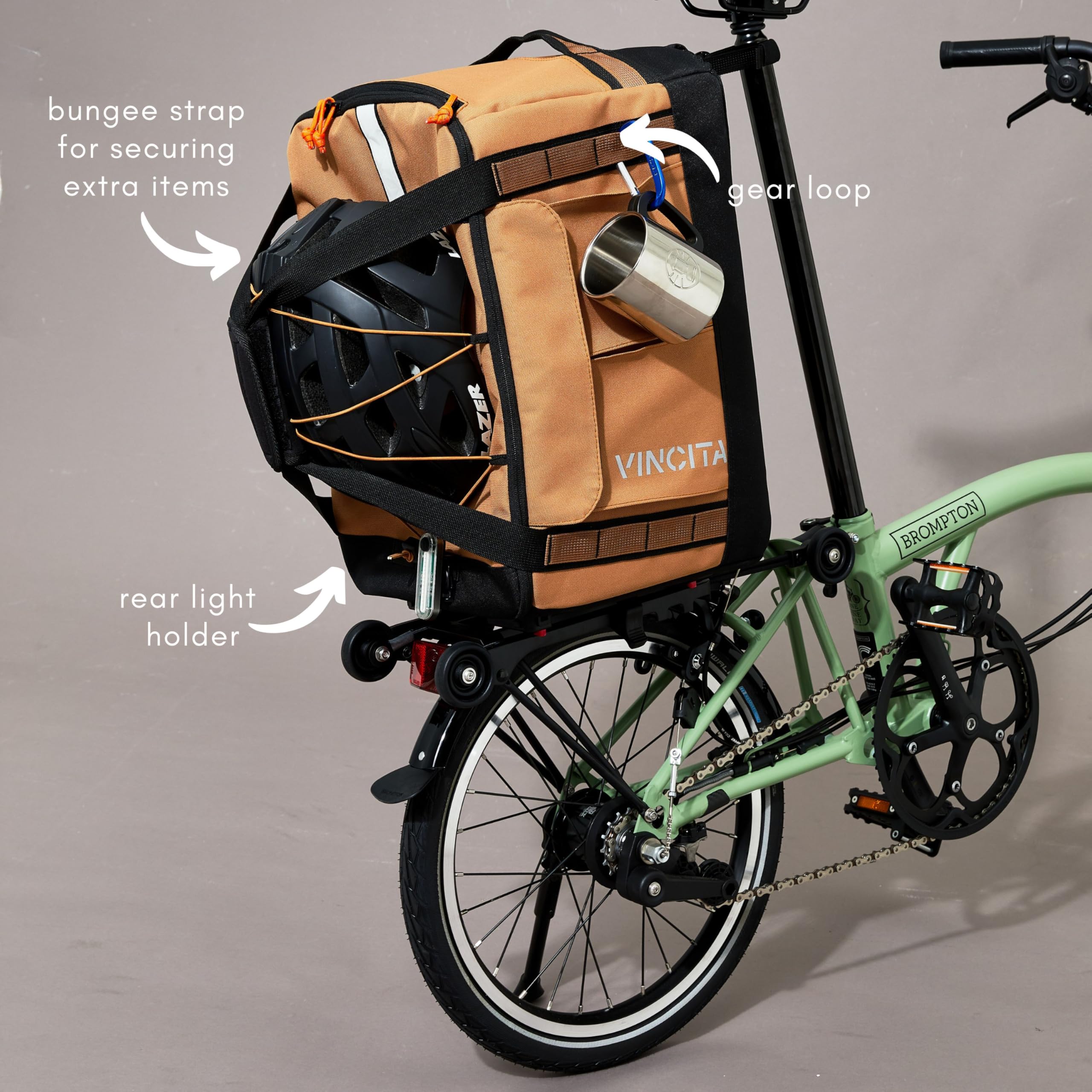 Vincita Voyage BDR Bolsa para bicicleta plegable – Mochila, Duffle, Bolsa portaequipajes Combo con KLICKfix UniKlip 2.0 37L, resistente al agua, azul, 37 Liter, Exterior, moderno