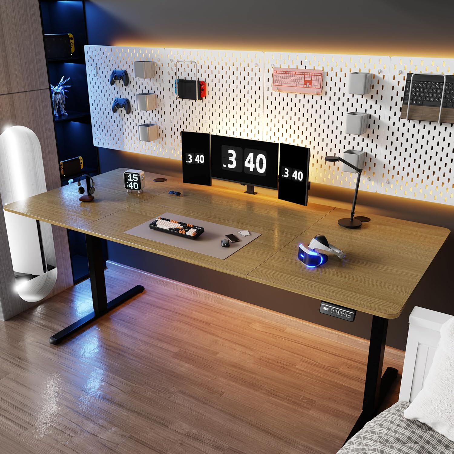 Amazon.com: Shintenchi Standing Desk, 71x24 Inch Height Adjustable ...