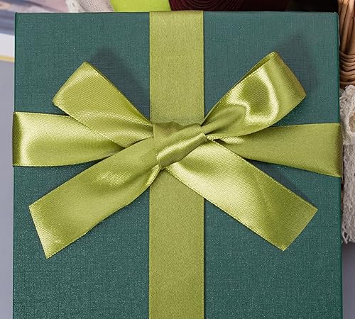 Vista 337 de Cinta de satén sólido azul real de 1 pulgada, cinta de tela artesanal de 50 yardas para envolver regalos, ramos florales, decoración de fiesta