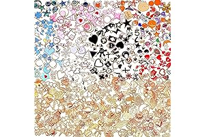 Assorted Enamel Bangle Charms for Jewelry Making and Accessories