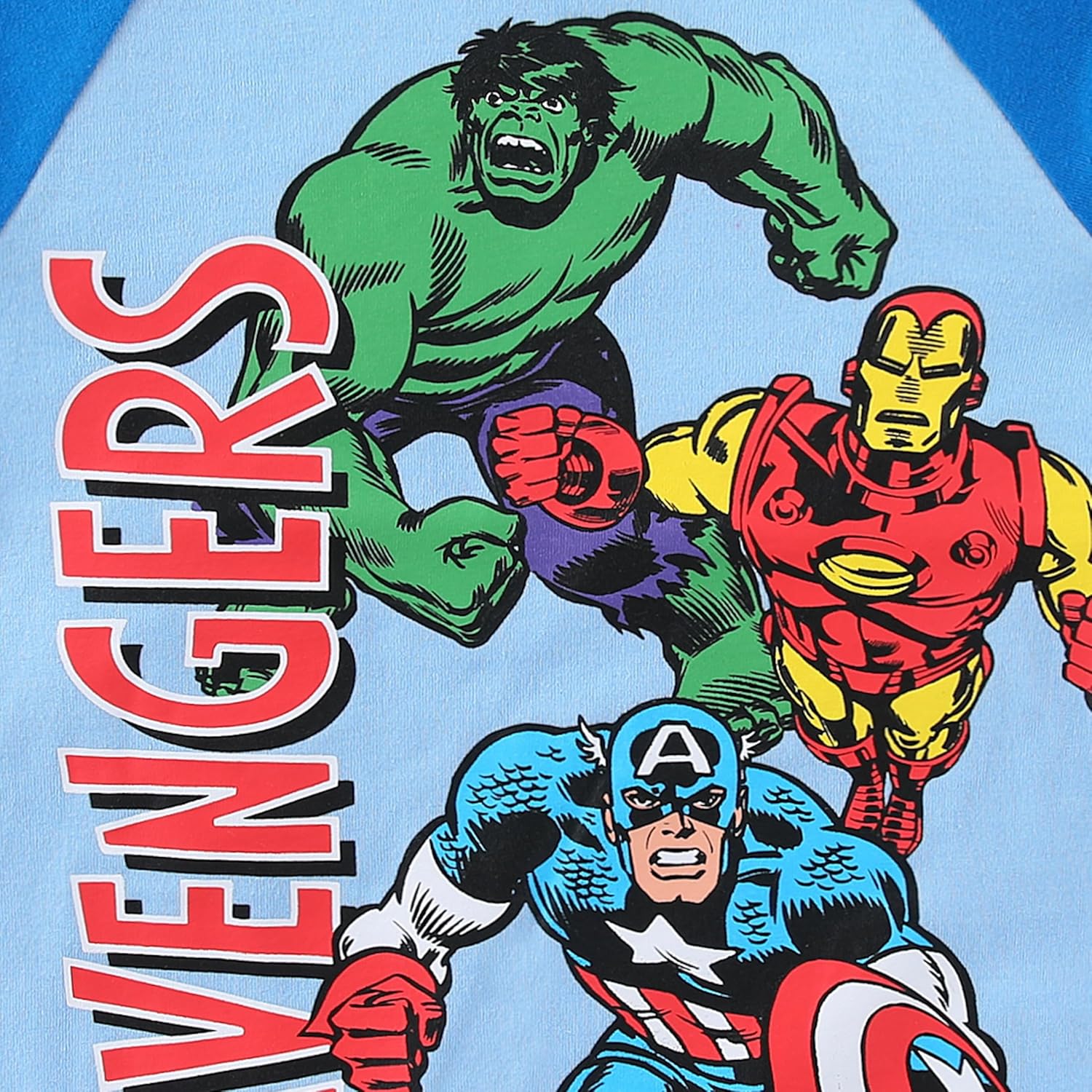 Marvel Avengers Boys Short Sleeve T-Shirt and French Terry Shorts Set for Toddler and Big Kids - Image 4