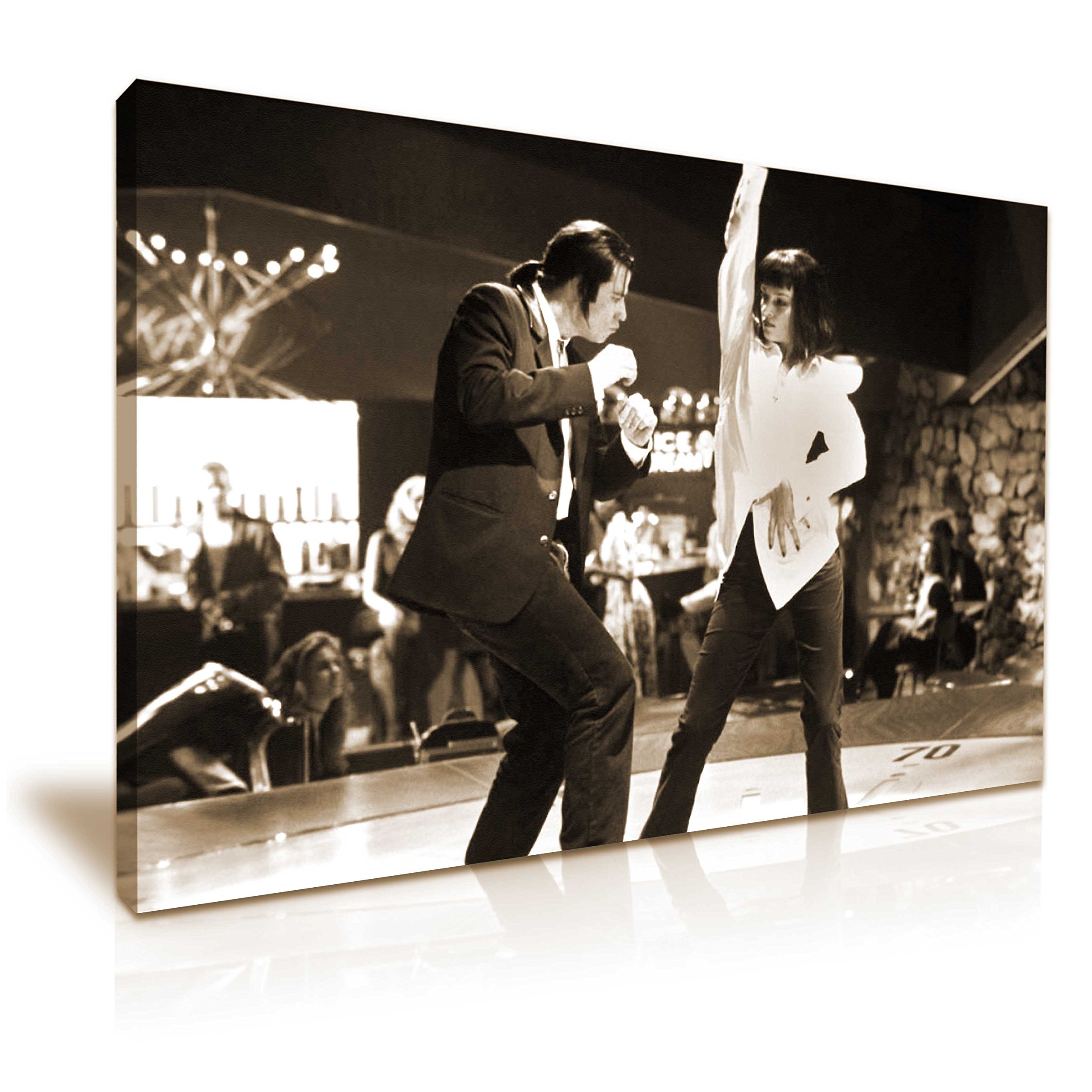YES ART Pulp Fiction Vincent Mia Dance Movie Canvas Modern Wall Art 76x50cm