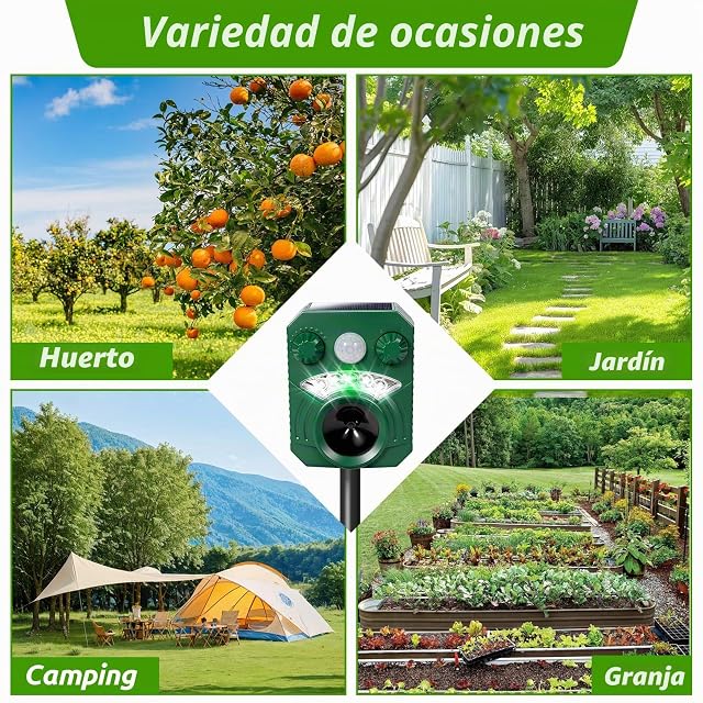 Foto 5 de 7 de XUNIVERS Repelente para Ratones,Repelente de Gatos,Repelente para roedores de conversión de frecuencia…