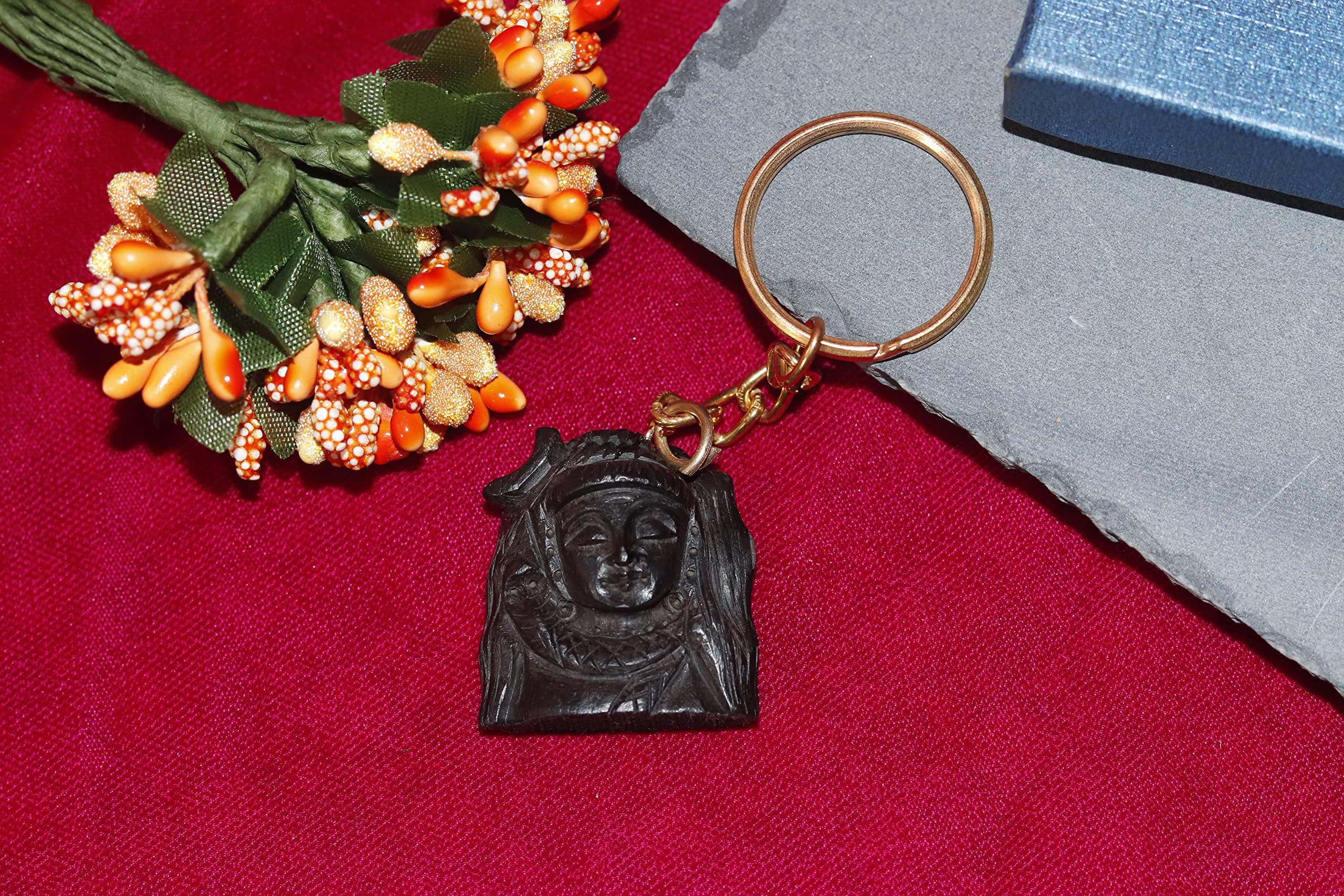 kc products God Mahadev Shiva Karungali Keychain, God Mahadev Shiva Ebony Wood Keychain [ pack of 1 ]-picture-11