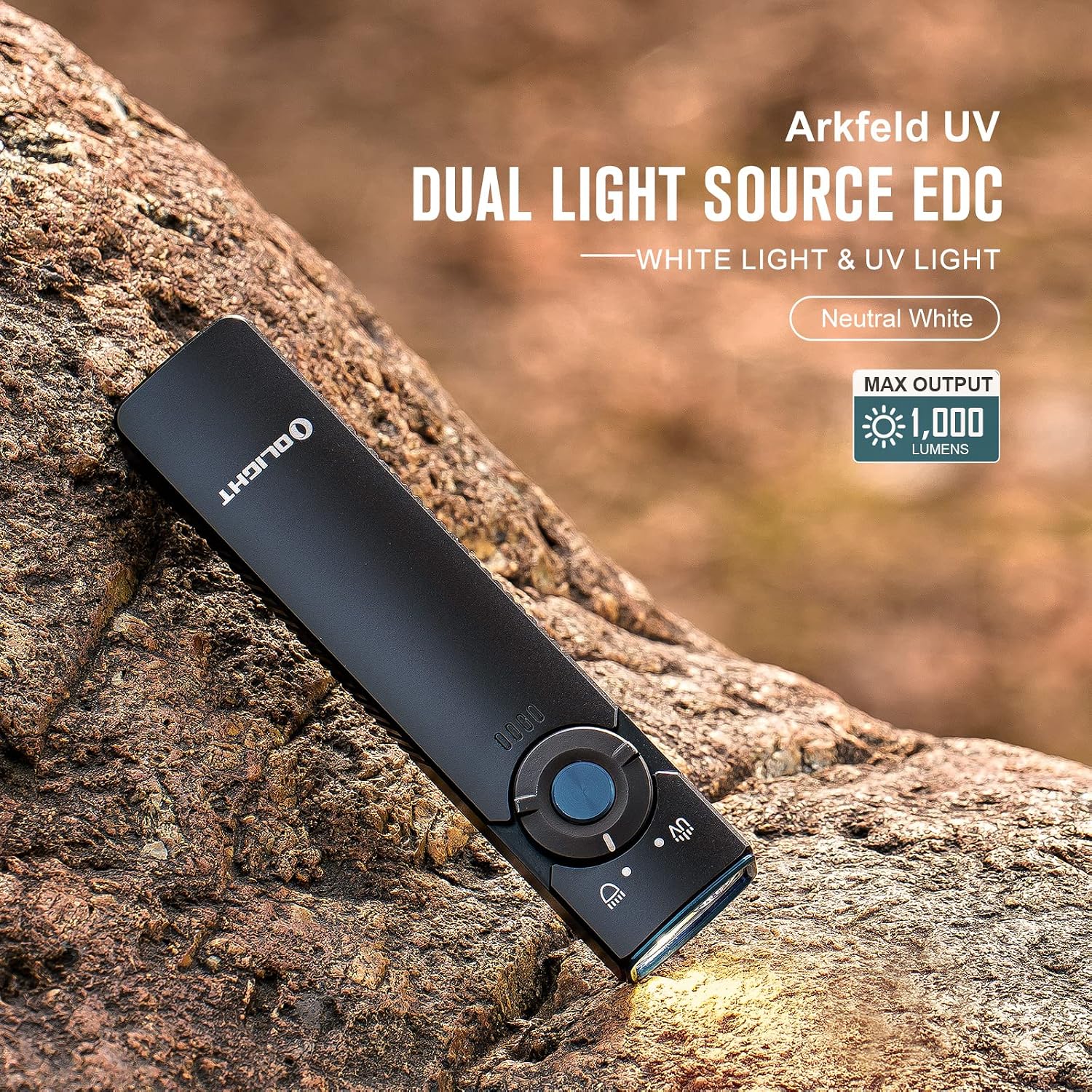 olight arkfeld uv flashlight 64 Audio EDC 900mW UV light Olight Arkfeld UV - OD