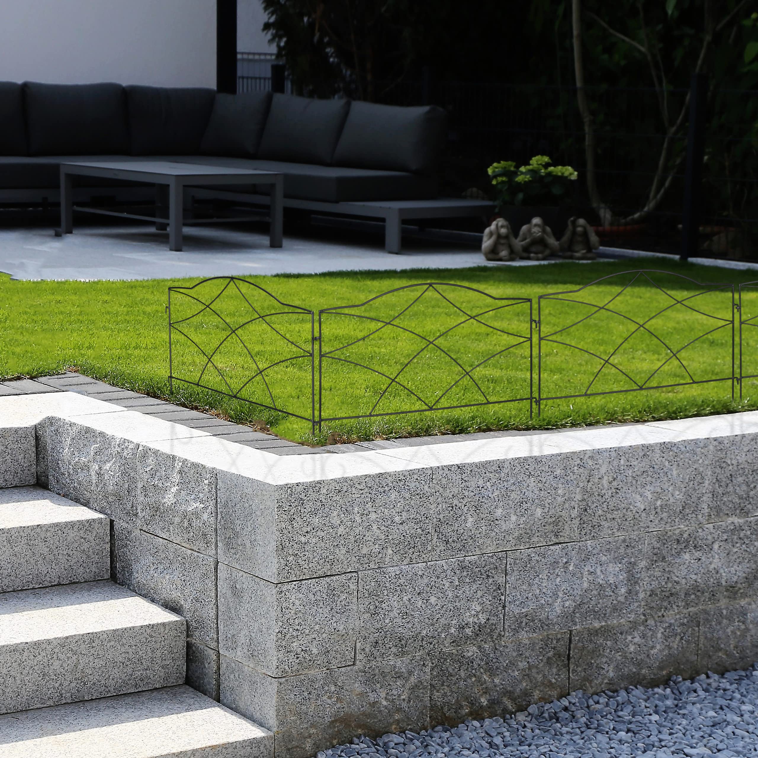 Relaxdays Recinto Zincato Per Prato, Bordura Aiuola In Metallo Sponda Per Giardino Antiradice 5 M X 16 M Grigio Argento 84658780