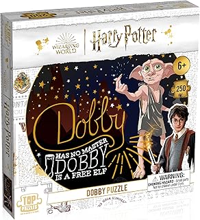 Comprar Harry Potter Dobby - Juego de Rompecabezas de 250 Piezas, edición Inglesa, Dobby es imágenes con una selección de Citas, Incluyendo Dobby es un Elfo Gratis, Regalo y Juguete para Mayores de 6 años