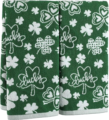 Miniatura 9 de Breling 2 toallas de mano de corazón a cuadros para el día de San Valentín, lindas toallas de baño 100% algodón, altamente absorbentes, suave, plato