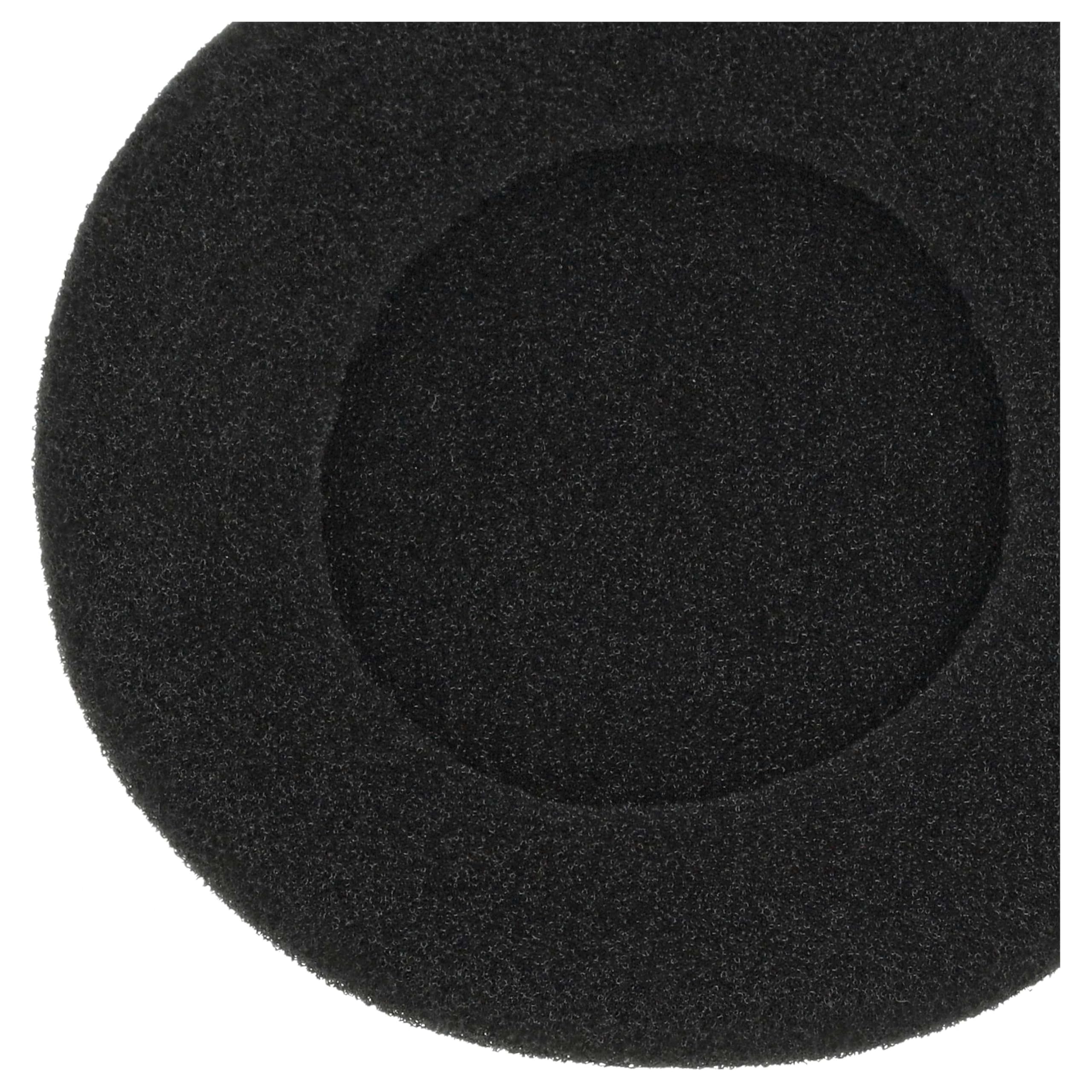 vhbw 20x Ohrpolster kompatibel mit Sennheiser PX80 | PX90, PX300 Kopfhörer Headset, Schaumstoff Schwarz, Matt