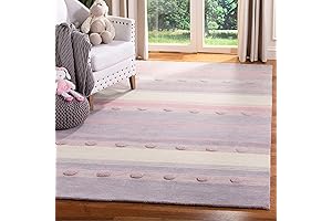 SAFAVIEH Kids Collection Purple and Pink Accent Rug