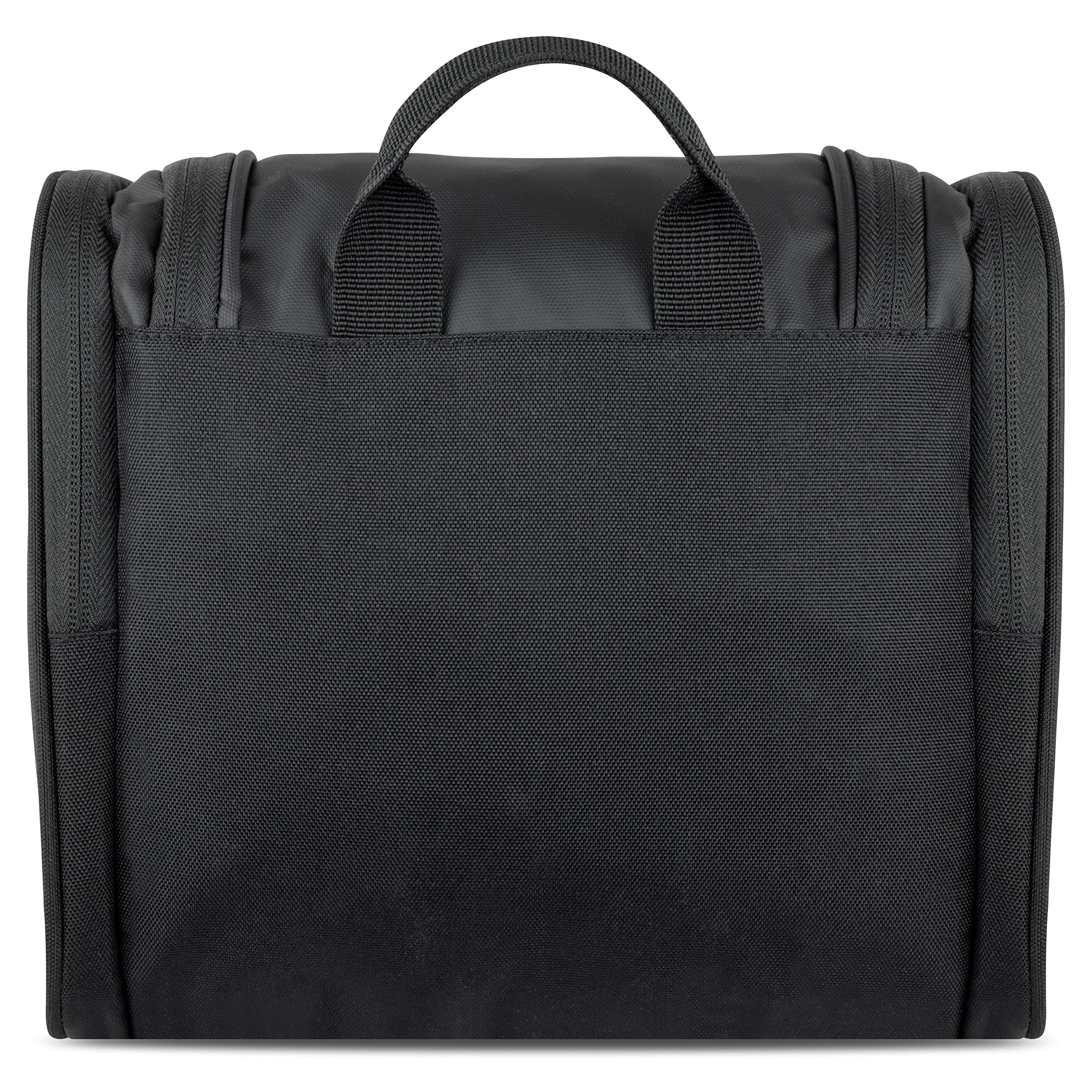 bugatti Blanc DeLight Borsa da toilette per le vacanze, in tela cerata e nylon, nero