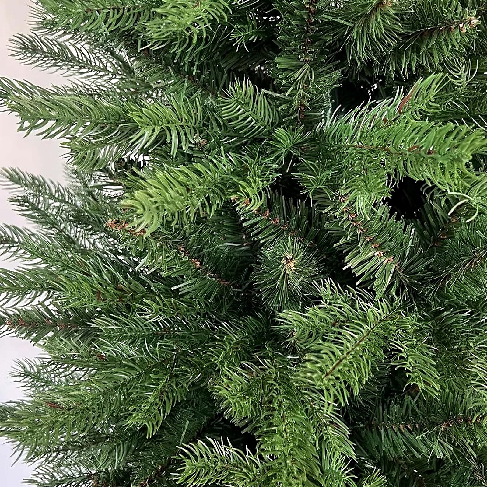 Alberi di Natale Artificiali con Supporto in Metallo Albero di Natale Slim 120/150/180/210/240/270/300cm Materiale in PVC e PE Per Uso Domestico e Commerciale(120cm/47.2")