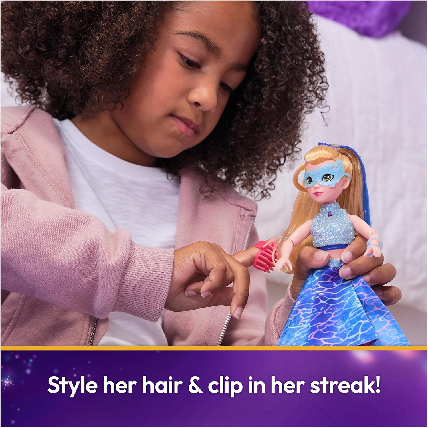 Unicorn Academy, Isabel Masquerade Ball Doll with 11 Accessories, 9.5”, Dolls & Unicorn Toys for Girls - Image 3