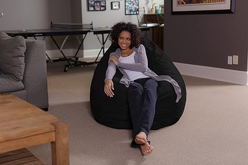 Miniatura 2 de Sofa Sack - Puf de felpa ultra suave - Sillón puff de espuma viscoelástica con funda de microgamuza - Muebles rellenos de espuma rellena y