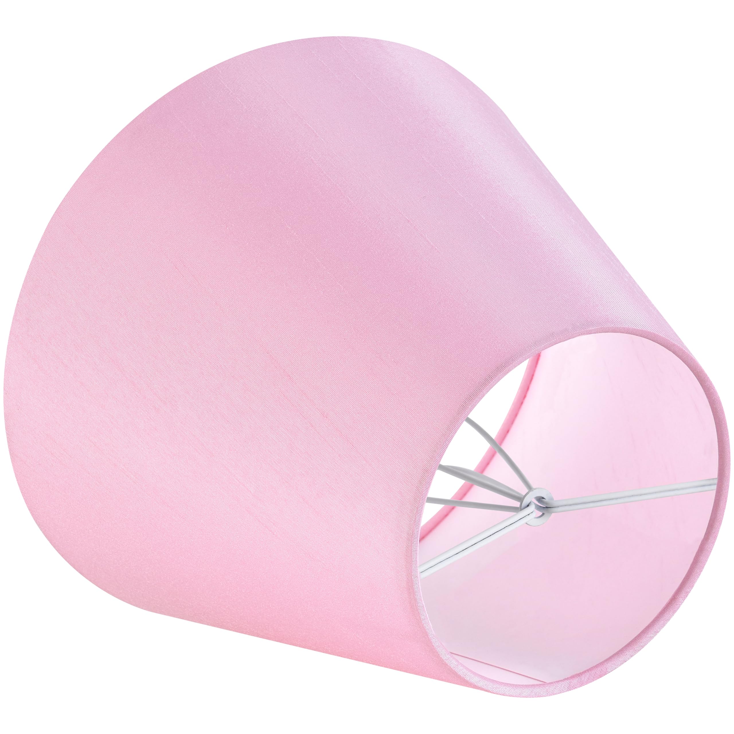 GO&SO Set di 6 paralumi per lampadario, lampadina a clip, 10,2 x 15,2 x 12,7 cm, tessuto rosa | Paralume piccolo per sostituzione lampade da tavolo,Per applique da parete soggiorno,Elegante paralume