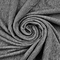 Vista 10 de EOVEA - Tela de algodón y elastano por yarda - Tejido de jersey elástico en 4 direcciones - Tela de camiseta de elastano y algodón - Ligero