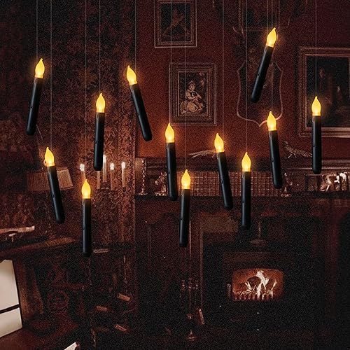 Miniatura 3 de Velas LED sin llama, funciona con pilas, con control remoto y temporizador, vela eléctrica falsa para ventana parpadeante como cera real, vela