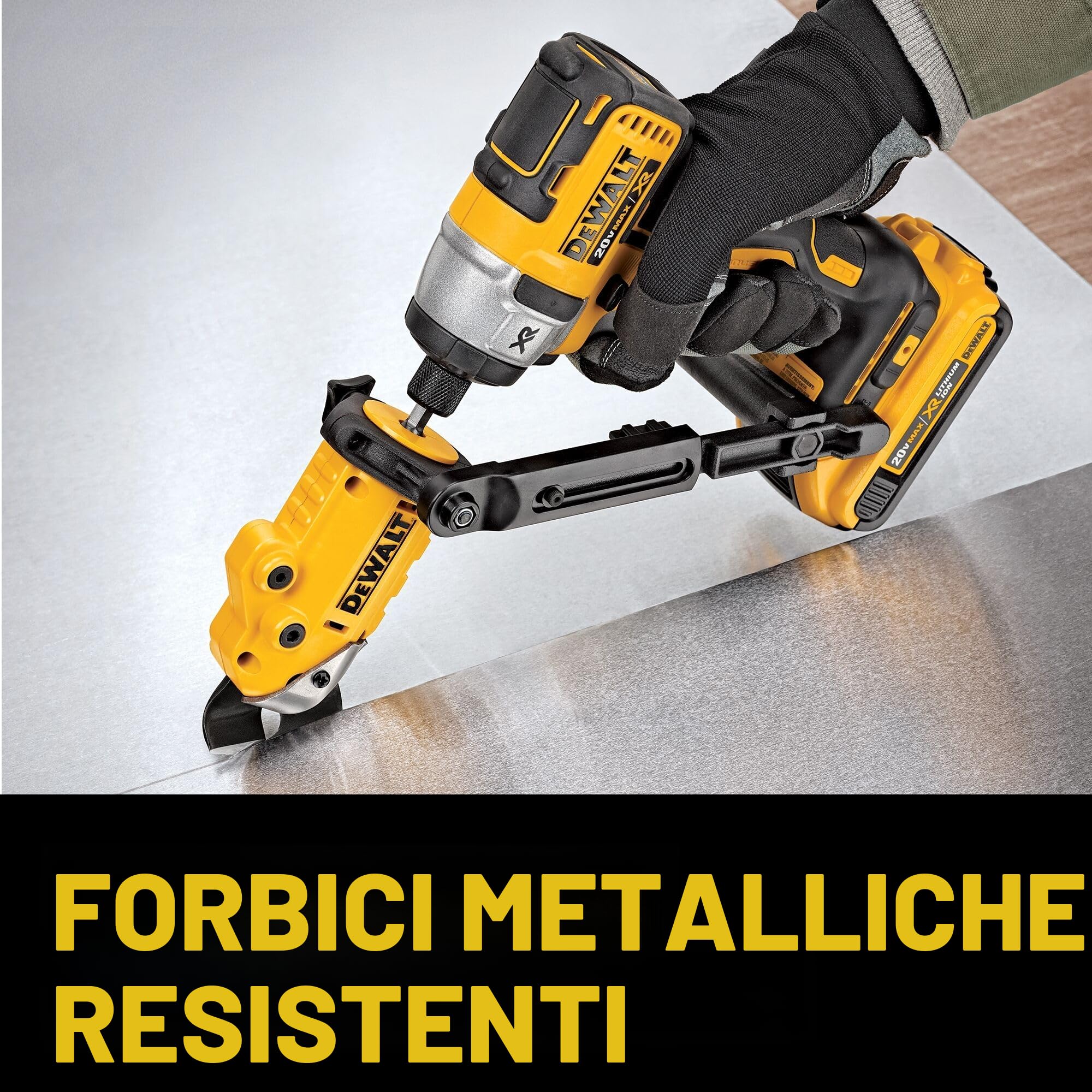 DEWALT DWASHRIR - Cesoie in metallo, pronte per l'impatto, nero/giallo