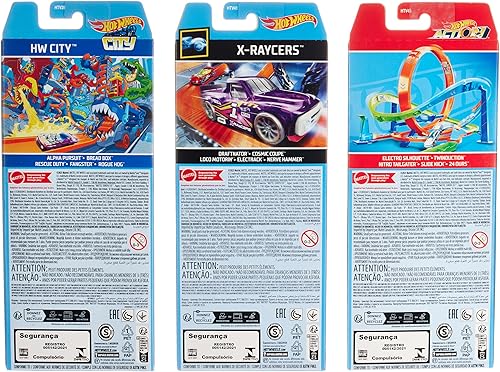 Miniatura 2 de Hot Wheels Coches de juguete, paquete de 15 vehículos a escala 164 con 3 temas HW City, X-Raycers (exclusivo de Tienda)