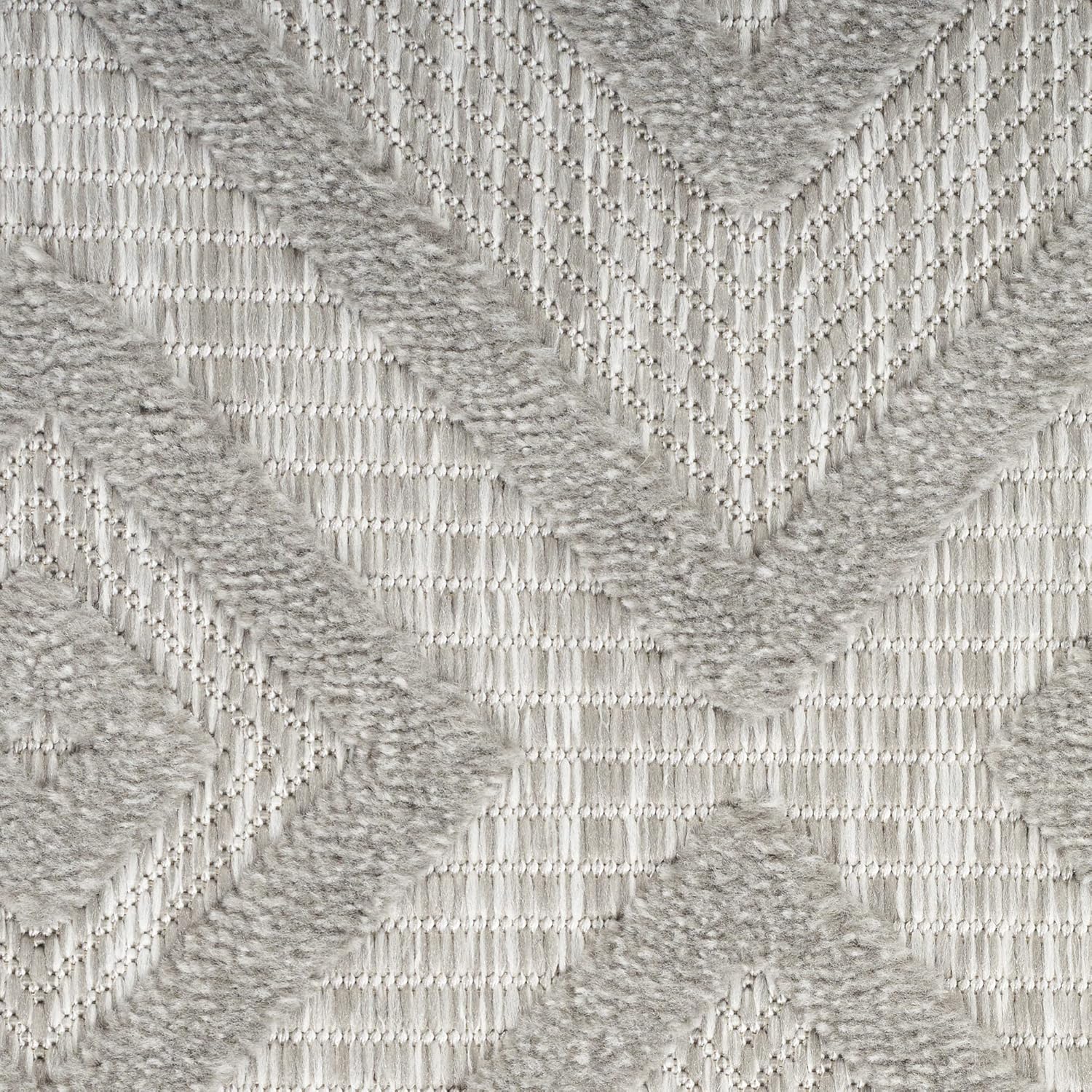 Nourison Home Versatile Silver Grey 2' x 4' Area Rug - Easy Clean, Non Shedding, Bed Room, Living Room, Dining Room, Kitchen (2' x 4')