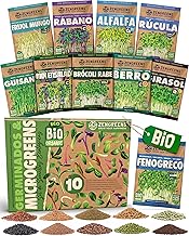 Sprouted Seeds Eco Set of 10 - Sprouted Seeds - Easy Growing in a Sprout Jar or Seed Tray - Test Pack - 10 Different Varieties - Set of 10