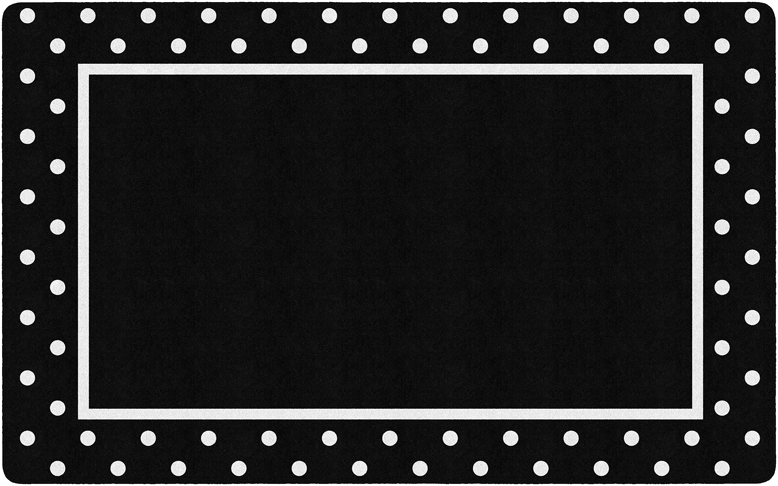 Flagship Carpets Schoolgirl Style Simply Stylish Tropical Polka Dot Classroom Area Rug for Indoor Classroom Learning or Kid Bedroom Educational Play Mat, 7'6