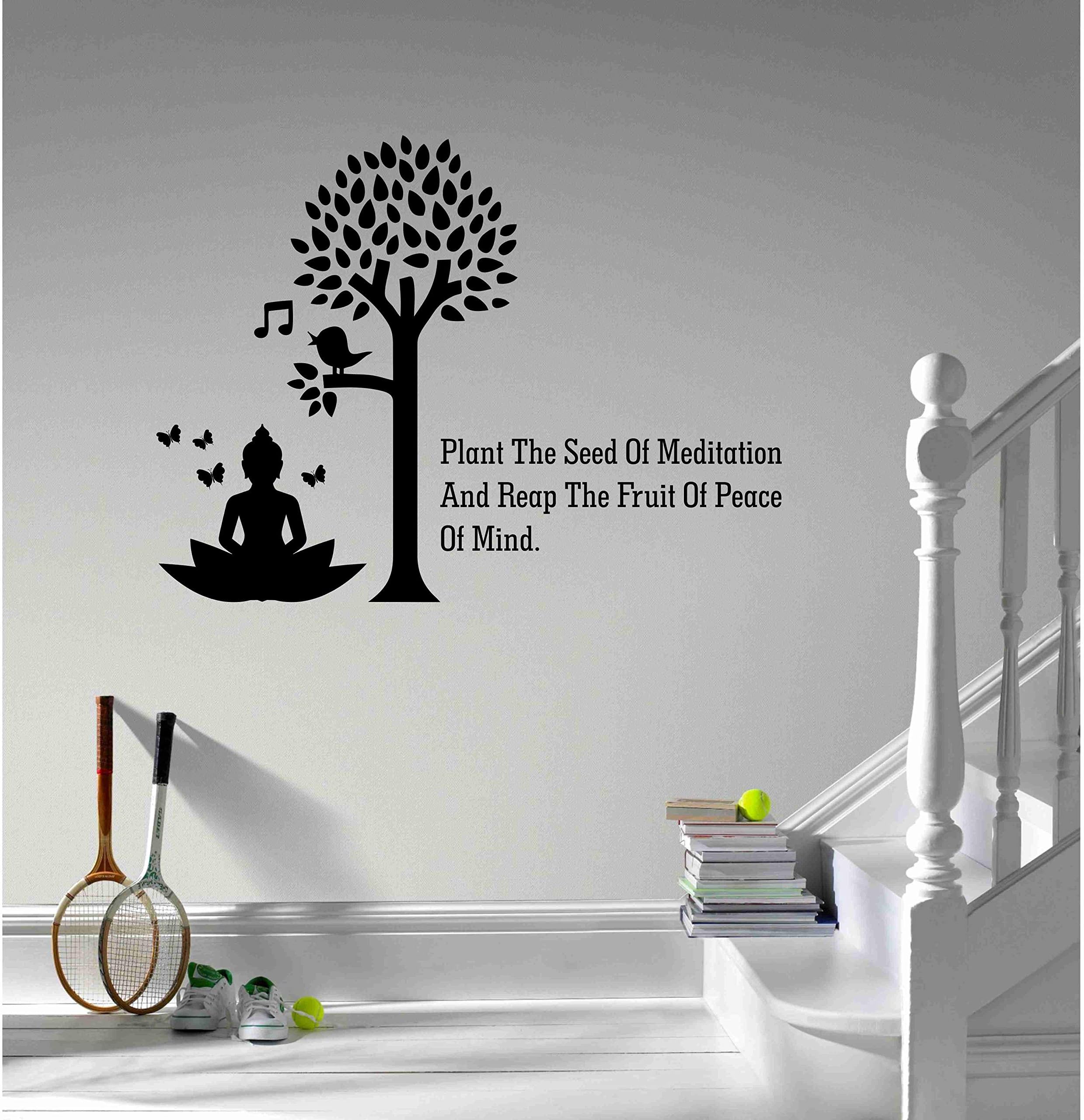 CVANU Plant The Seed of Meditation Wall Sticker for Home