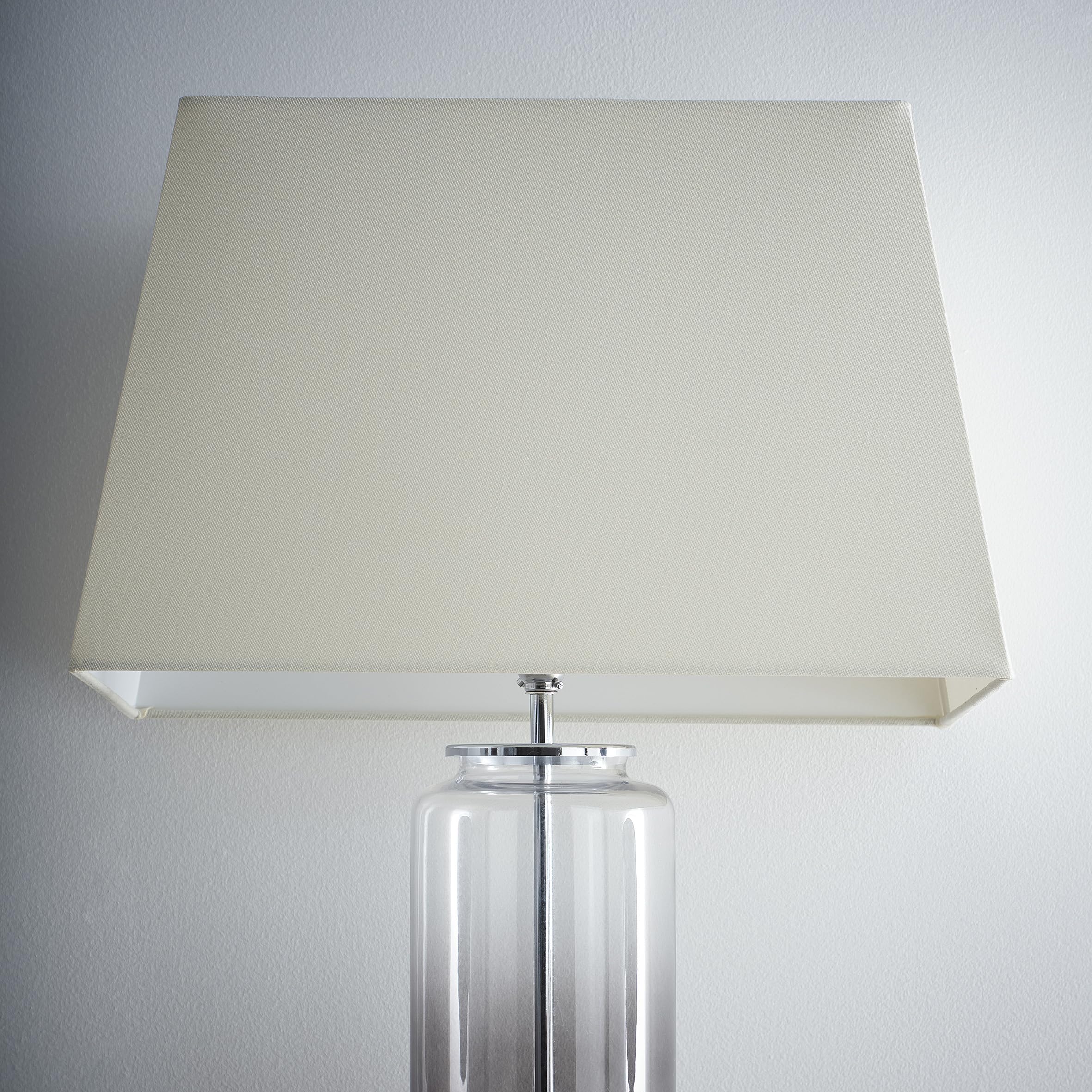 K LIVING Modern Rectangle Light Shade for Ceiling Pendant in Cream | Unique Interior Home Decor Lamp Shade | Textured Linen Fabric Lampshade for Modern Table Lamps and Floor Lamps in Beige (13")