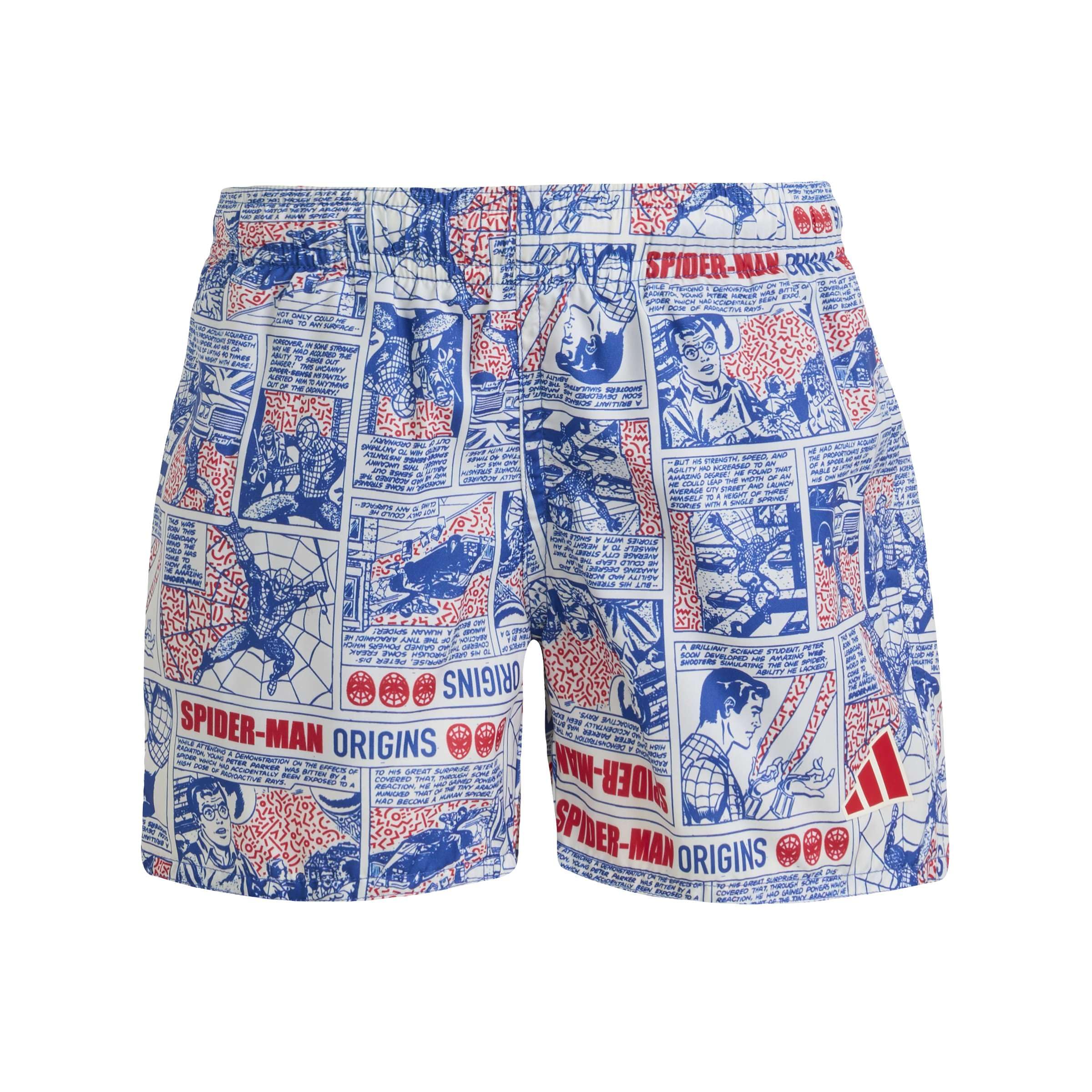 adidas Boy's Marvel Spider-Man Swim Shorts, Team Royal Blue/Pure Ruby, 9-10 Years