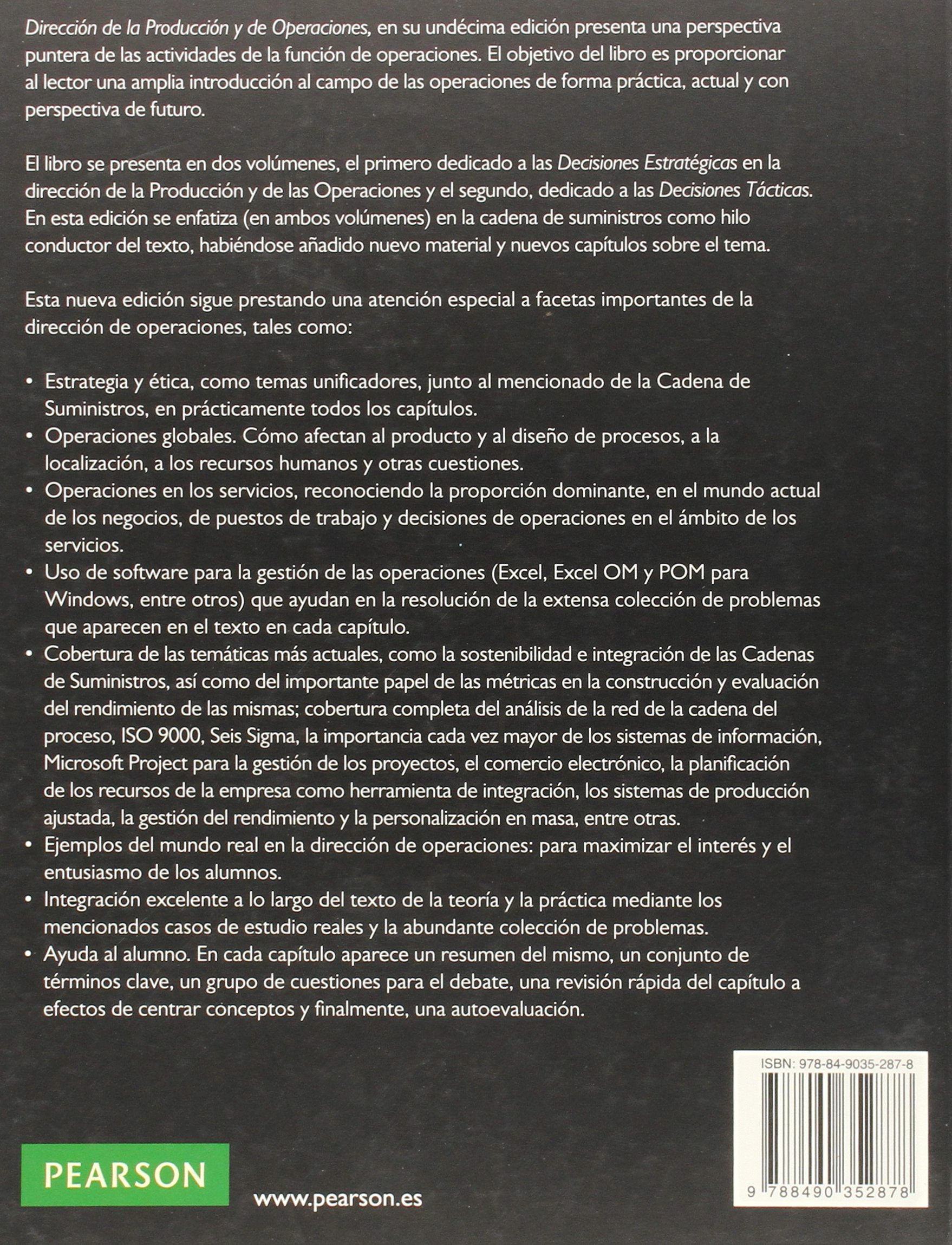 DIRECCIÓN DE LA PRODUCCIÓN Y OPERACIONES ESTRATÉGI
