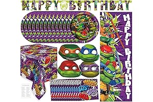 Teenage Mutant Ninja Turtles Birthday Supplies Party Pack for 16