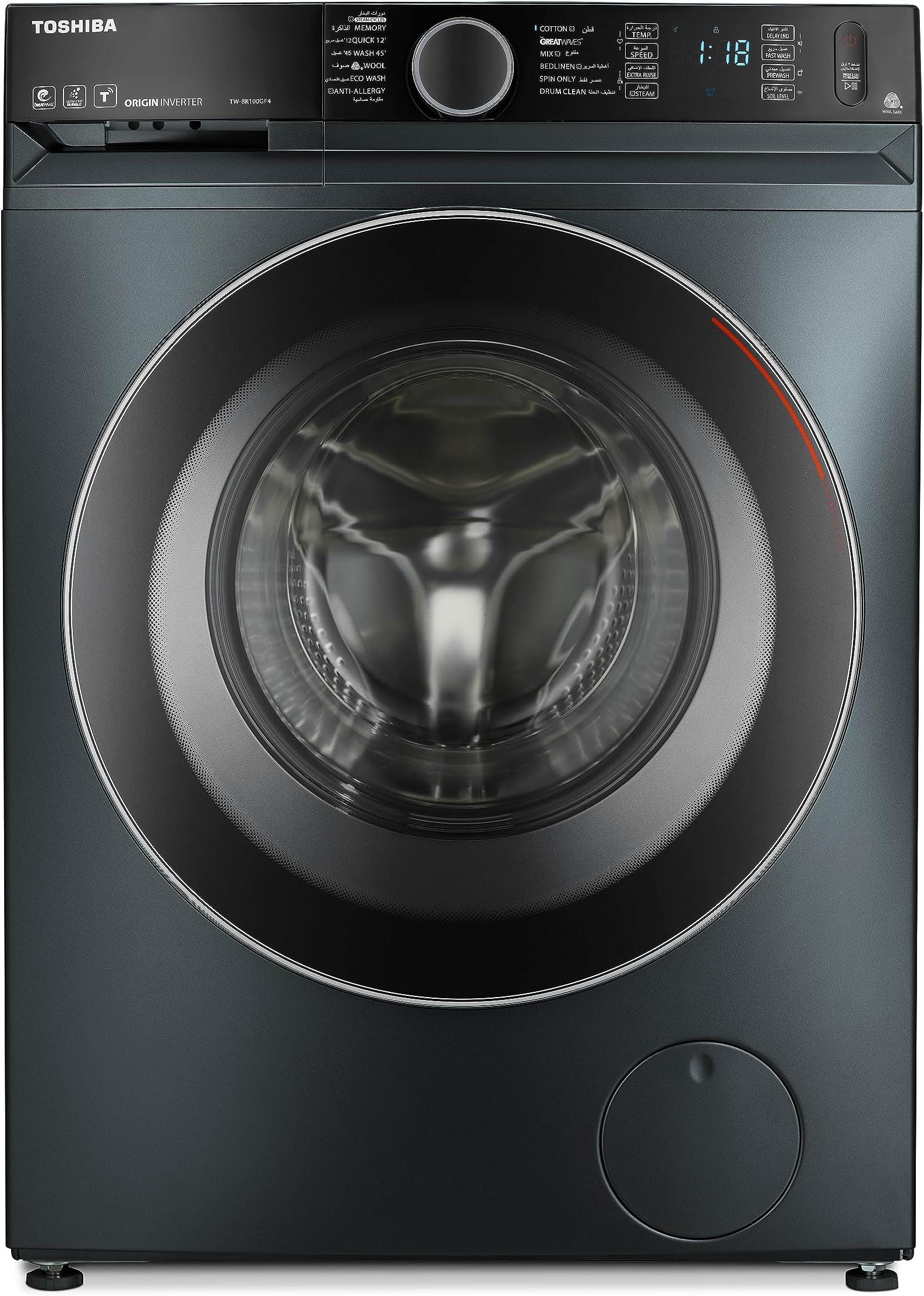 Toshiba Washing Machine Automatic TwBk100Gf4Eg(Mk) Inverter