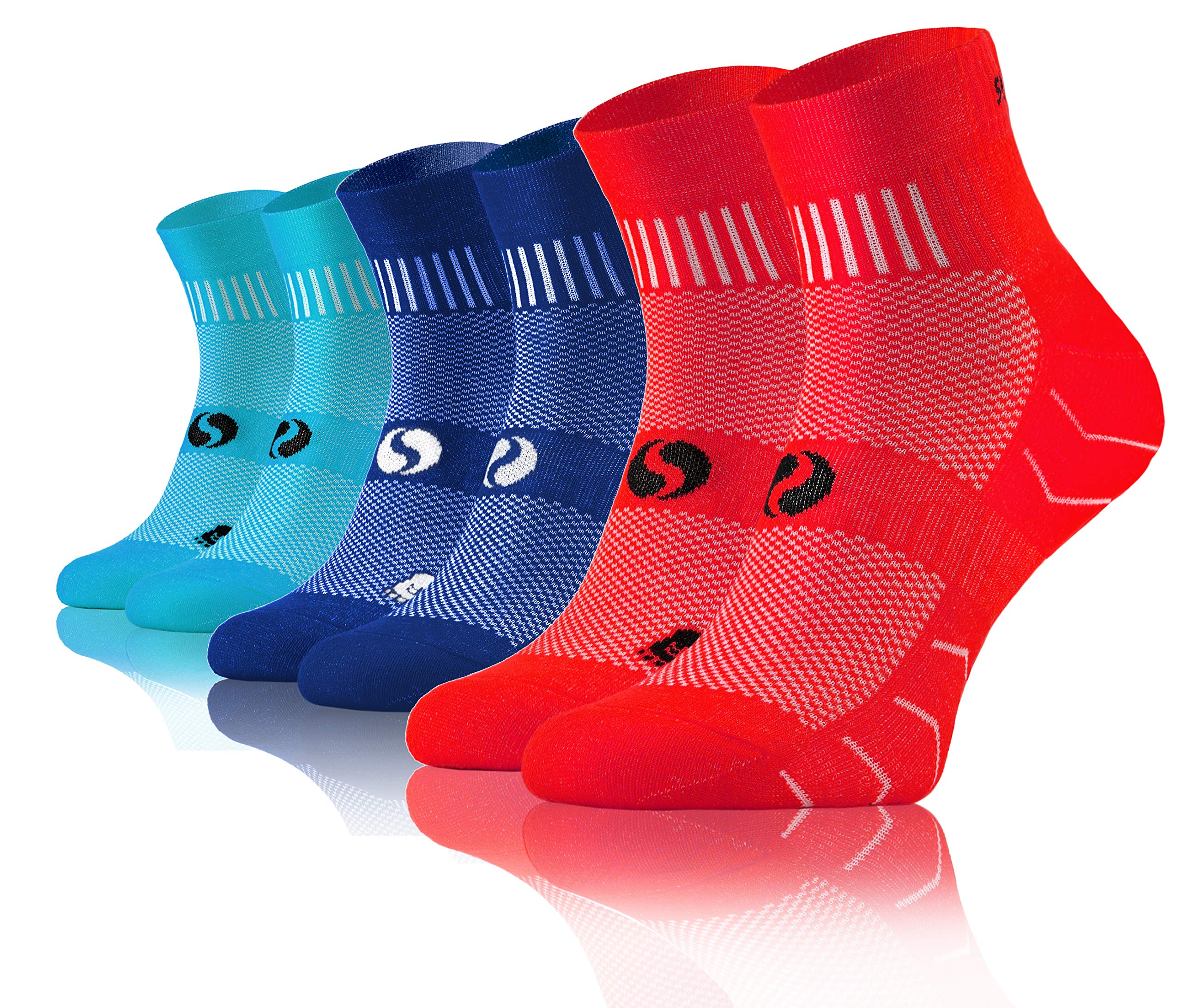 Sesto Senso Calcetines Deporte Colores Mujer Hombre Algodón 3-6 Pares