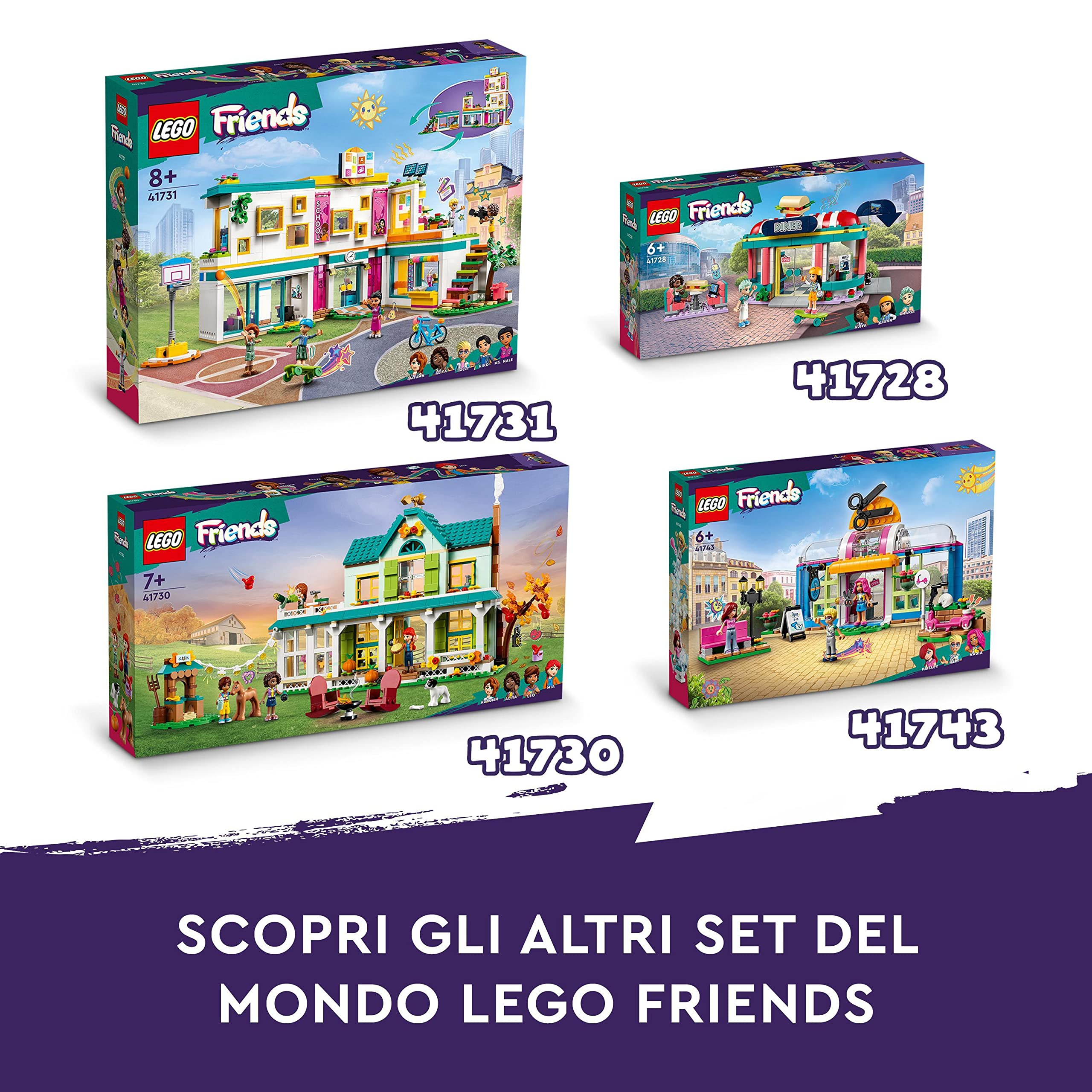 LEGO Friends Casetta Mobile, Playset con Roulotte Apribile e Macchina Giocattolo per Campeggio nella Foresta, Personaggi 2023 di Leo e Liann, Giochi per Bambini e Bambine da 7 Anni, Idee Regalo 41735