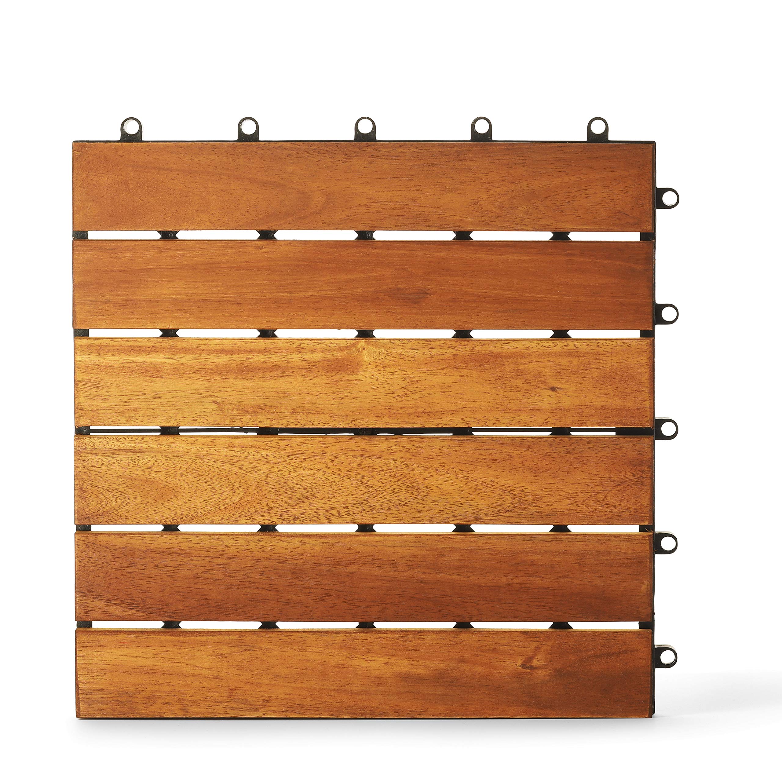 Buy Wood Interlocking Flooring Tiles (12" x 12"), Solid Wood Acacia
