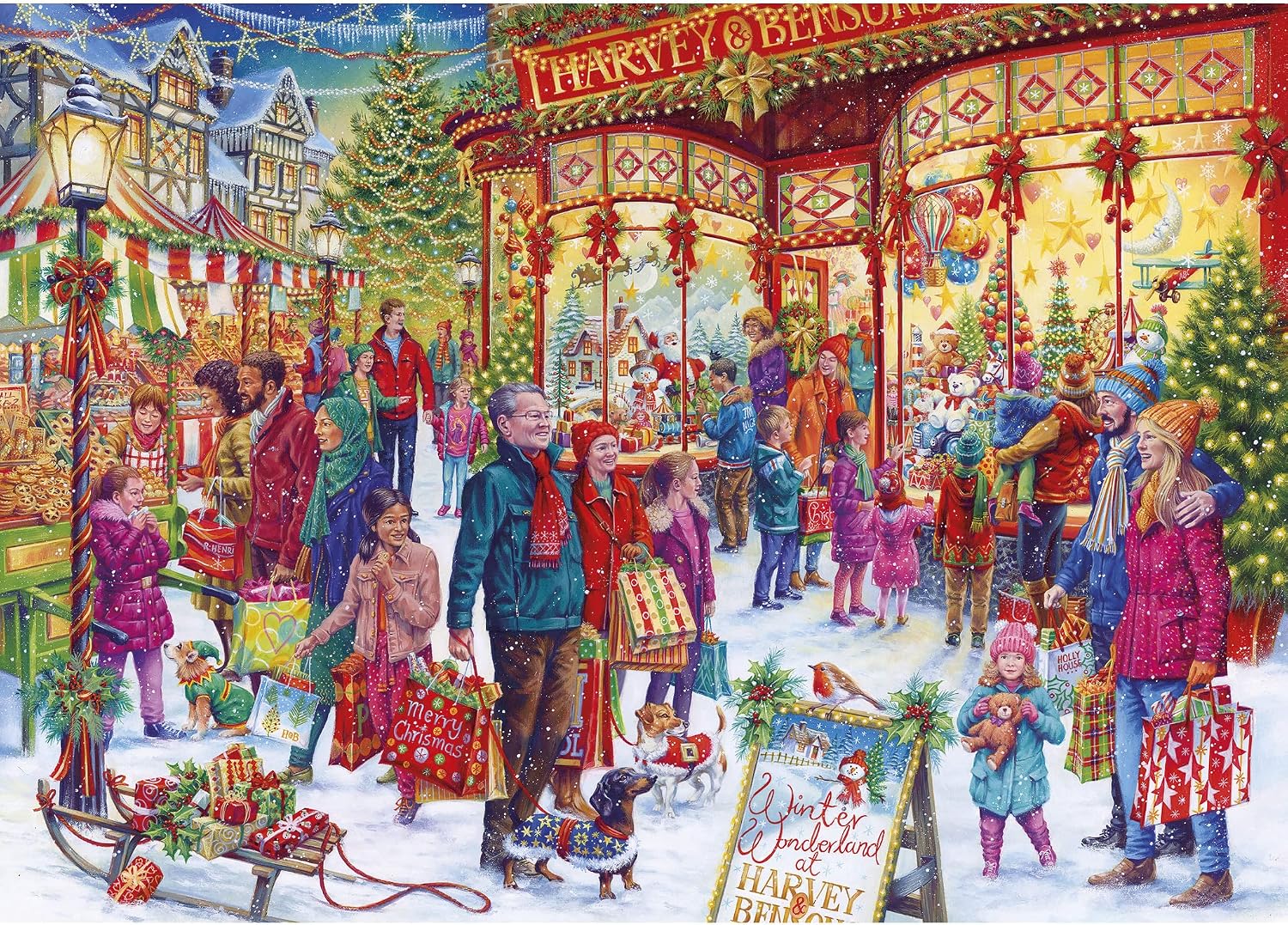 Christmas Limited Edition 2022 - Winter Wonderland 1000 Piece Jigsaw Puzzle | Christmas Jigsaw Puzzle | Sustainable Puzzle for Adults | Great Gift for Adults | Gibsons Games