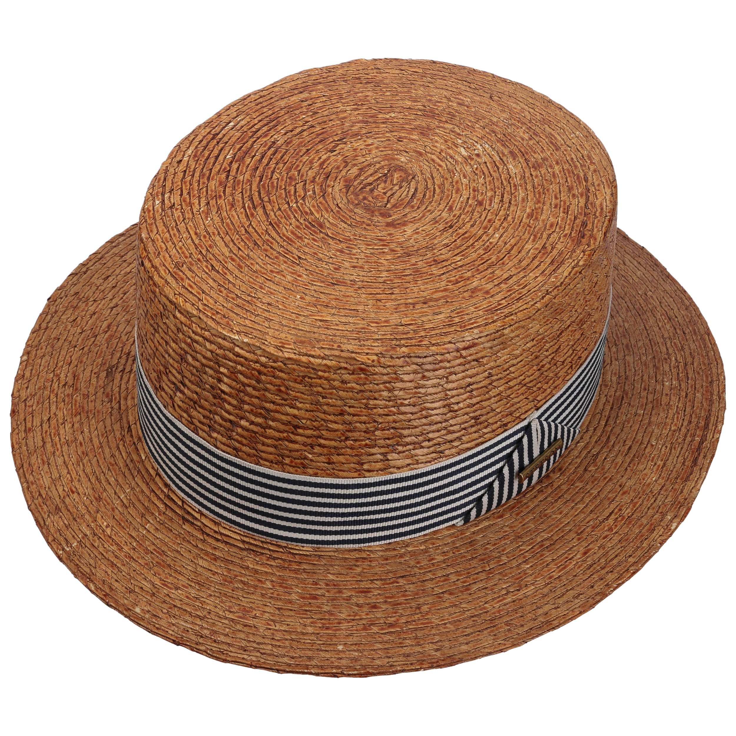 Stetson Chapeau Canotier Averport Homme - de Soleil D'Ete Plage avec Doublure Printemps-ete Printemps Ete